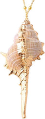 Gold sea shell neckles
